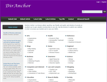 Tablet Screenshot of diranchor.com